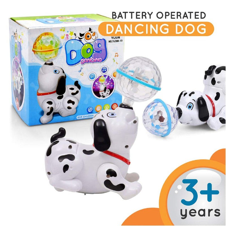 Battery Operated Dancing Dog with Vibrant Light & Music (6 Months-3 Years)