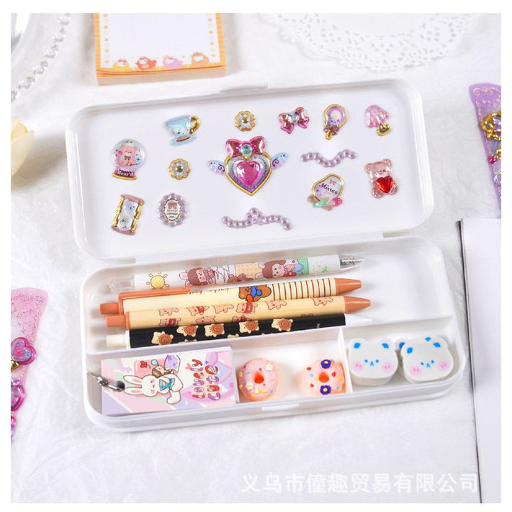 Set of 4 Puffy Stickers – 3D Jewellery Stickers for Stationery and Crafting