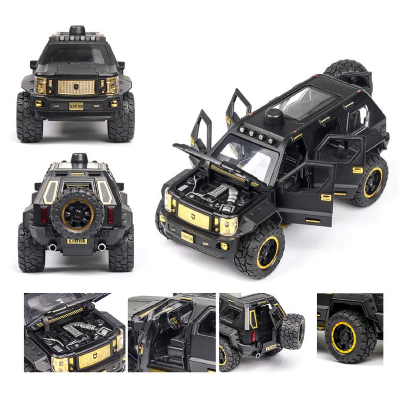 Resembling GRG PTN Pull Back Diecast Car with Openable Doors, Sound & Light | 1:24 Scale Model (14 Years Till Grown Ups)