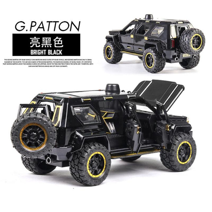 Resembling GRG PTN Pull Back Diecast Car with Openable Doors, Sound & Light | 1:24 Scale Model (14 Years Till Grown Ups)