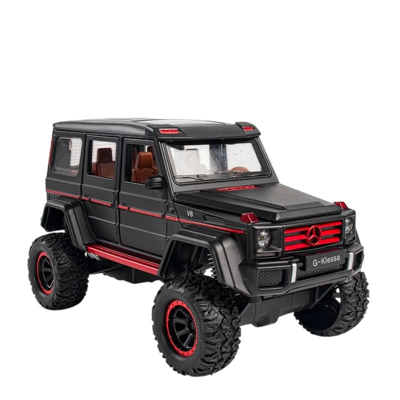 Resembling Daben G500 Alloy Metal Pull Back Diecast Car with Openable Doors, Sound & Light | 1:24 Scale Model (14 Years Till Grown Ups)