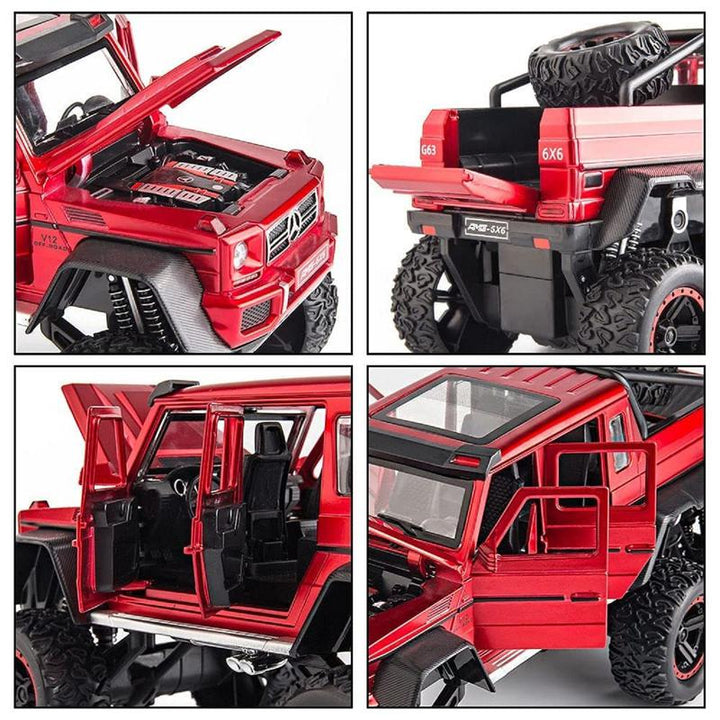 Resembling BendaG636x6 feet Pull Back Diecast Car with Openable Doors, Sound & Light | 1:24 Scale Model (14 Years Till Grown Ups)