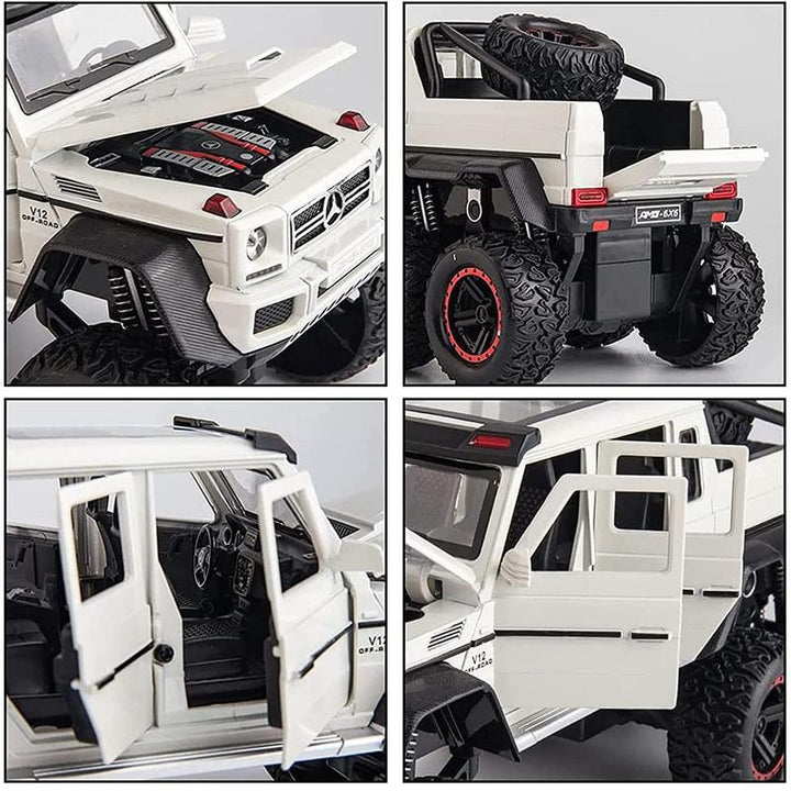 Resembling BendaG636x6 feet Pull Back Diecast Car with Openable Doors, Sound & Light | 1:24 Scale Model (14 Years Till Grown Ups)