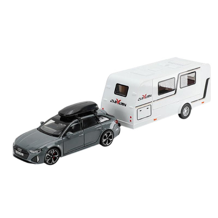 Resembling ADI TRLR Set Pull Back Diecast Car with Openable Doors, Sound & Light | 1:24 Scale Model (14 Years Till Grown Ups)