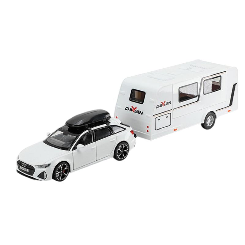 Resembling ADI TRLR Set Pull Back Diecast Car with Openable Doors, Sound & Light | 1:24 Scale Model (14 Years Till Grown Ups)