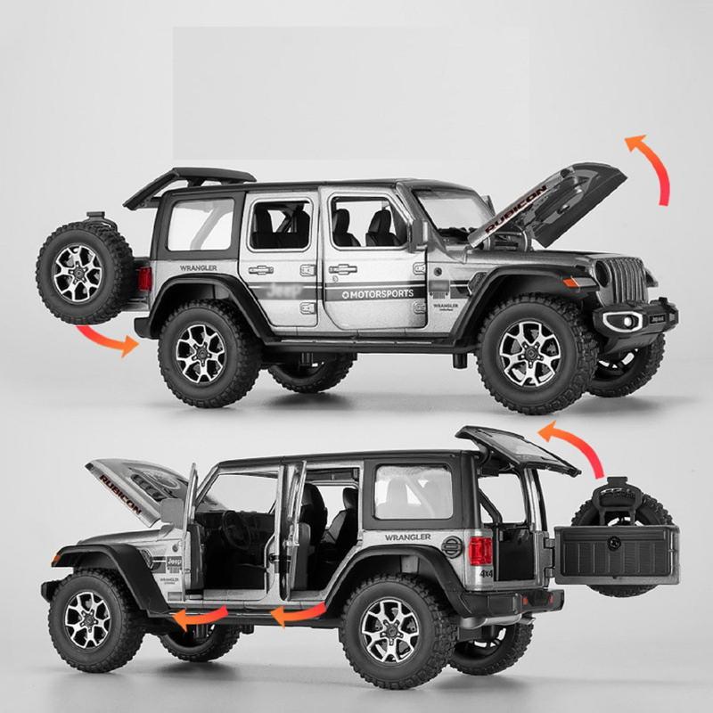 Resembling JIP PNY 4X4 Pull Back Diecast Car with Openable Doors, Sound & Light | 1:32 Scale Model (14 Years Till Grown Ups)