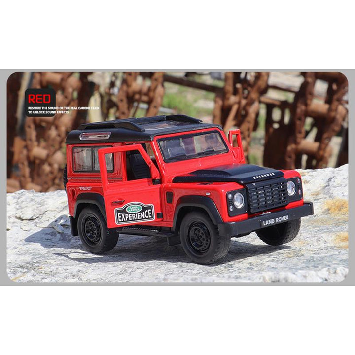 Resembling LNDR DFDR Pull Back Diecast Car with Openable Doors, Sound & Light | 1:32 Scale Model (14 Years Till Grown Ups)