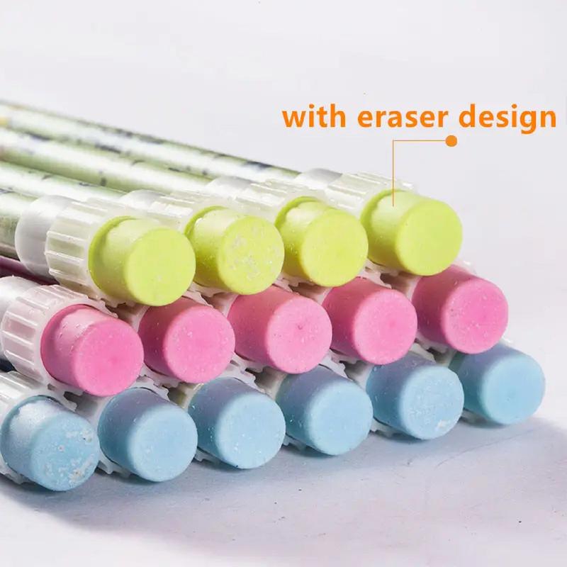 Pack of 3 - HB Extra Dark Pencils With Eraser Top, Cap & Sharpener (3-9 Years)