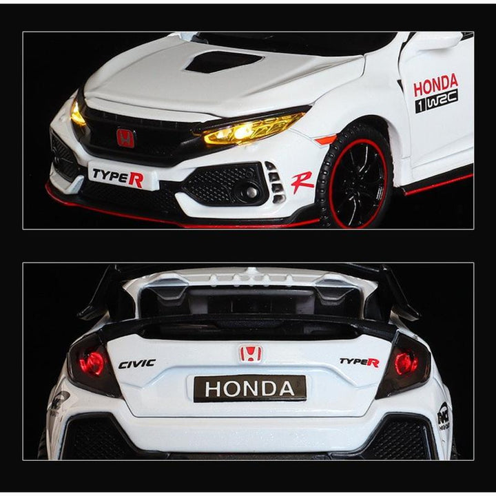 Resembling HDA CVC TR Pull Back Die-cast Car With Openable Doors, Sound & Light | 1:32 Scale Model (14 Years Till Grown Ups)