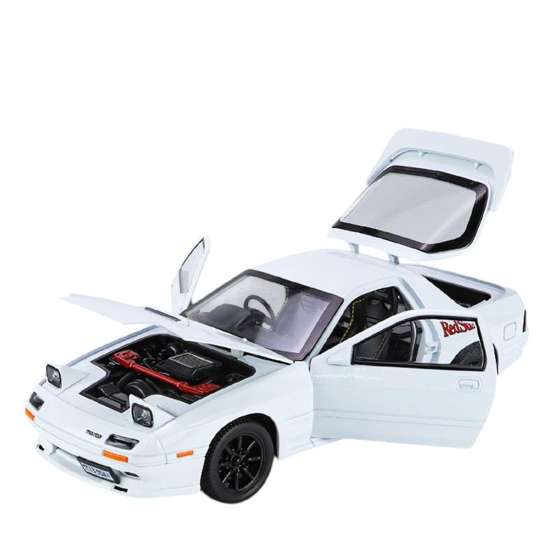 Resembling MZD XR7 Pull Back Die-cast Car With Openable Doors, Sound & Light | 1:32 Scale Model (14 Years Till Grown Ups)