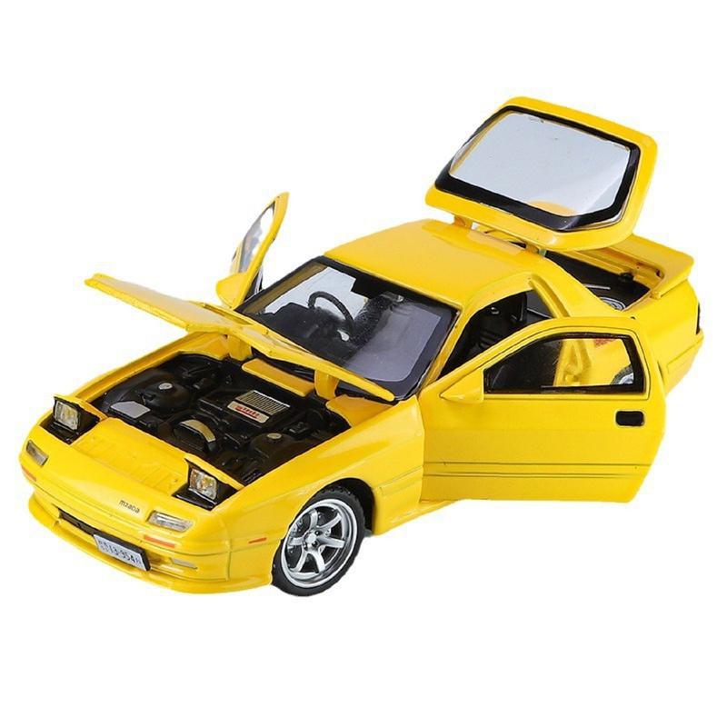 Resembling MZD XR7 Pull Back Die-cast Car With Openable Doors, Sound & Light | 1:32 Scale Model (14 Years Till Grown Ups)