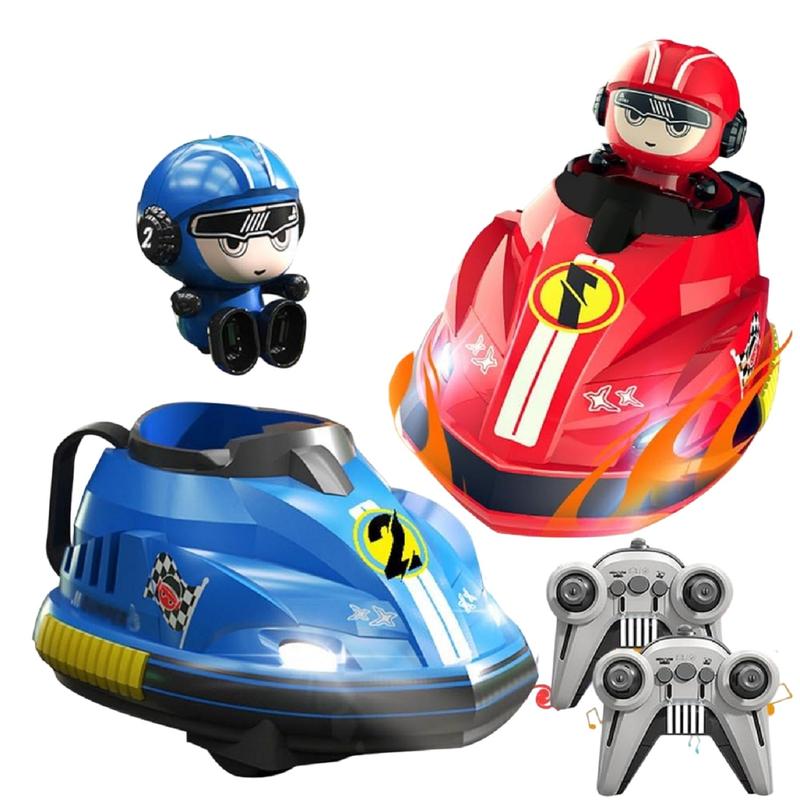 Set of Remote Control Battle Bumper Cars Music, Catapult Pop-Up Action (5-10 Years)