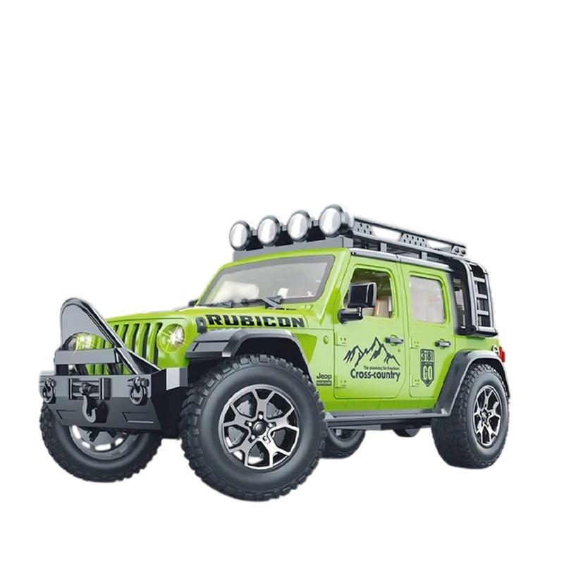 Resembling Jeep Wrangler Rubicon Toy Car Friction Powered, Lights Music  (3-6 Years)