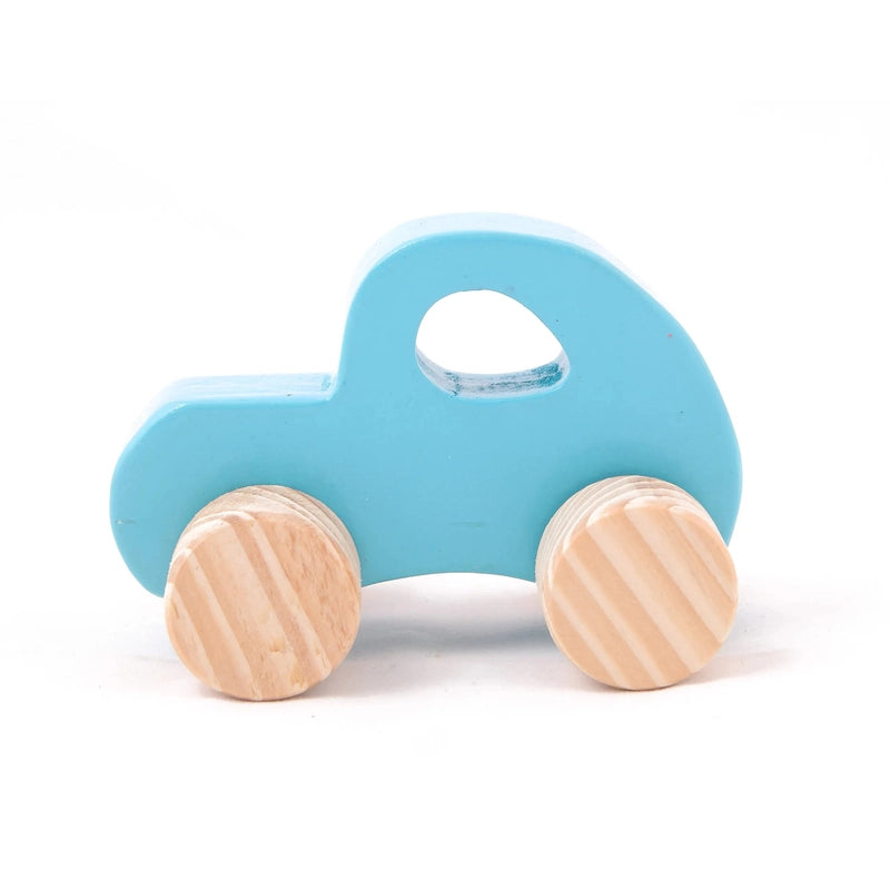 Wooden Emergency Toy Vehicle Set - Police Car Small Size