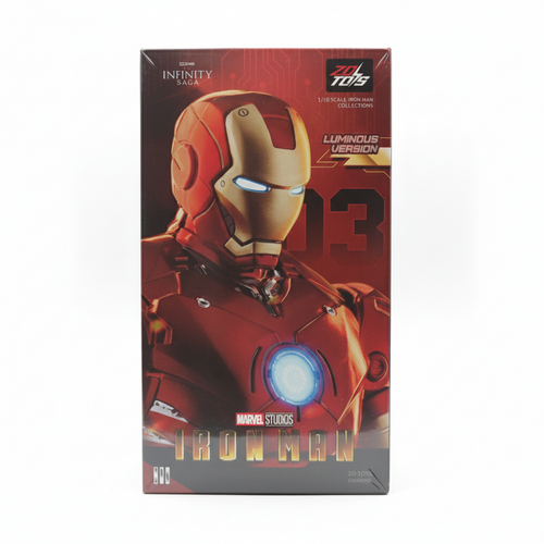 ZD Toys Original Marvel Ironman Action Figure - MARK3 (Luminous Version) | 1:10 Scale (15 Years till Grown Ups)