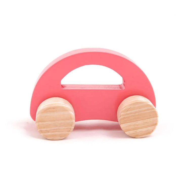 Wooden Emergency Vehicle Toy - Pickup Taxi Car | Small Size (6-24 Months)