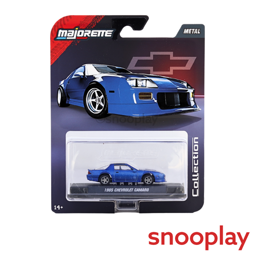 Majorette Original 1985 Chevrolet Camaro Licensed Diecast Car | 1:64 Scale (7 Years till Grown Ups)