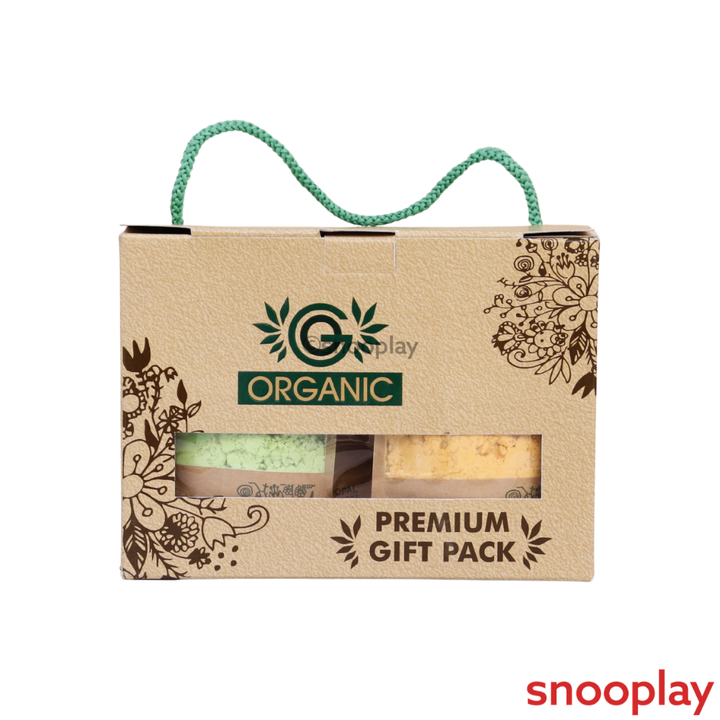 Pack of 4 Organic Herbal Gulal Premium Gift Pack (50g Each)