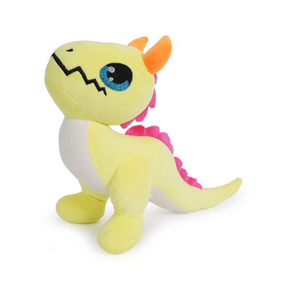 The Dragons Dazzle Neon Yellow Soft Toy