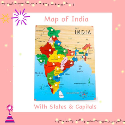 India Map - Wodden Puzzle