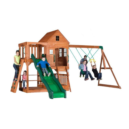 Hill Crest Play Tower with Swings (3-8 Years)