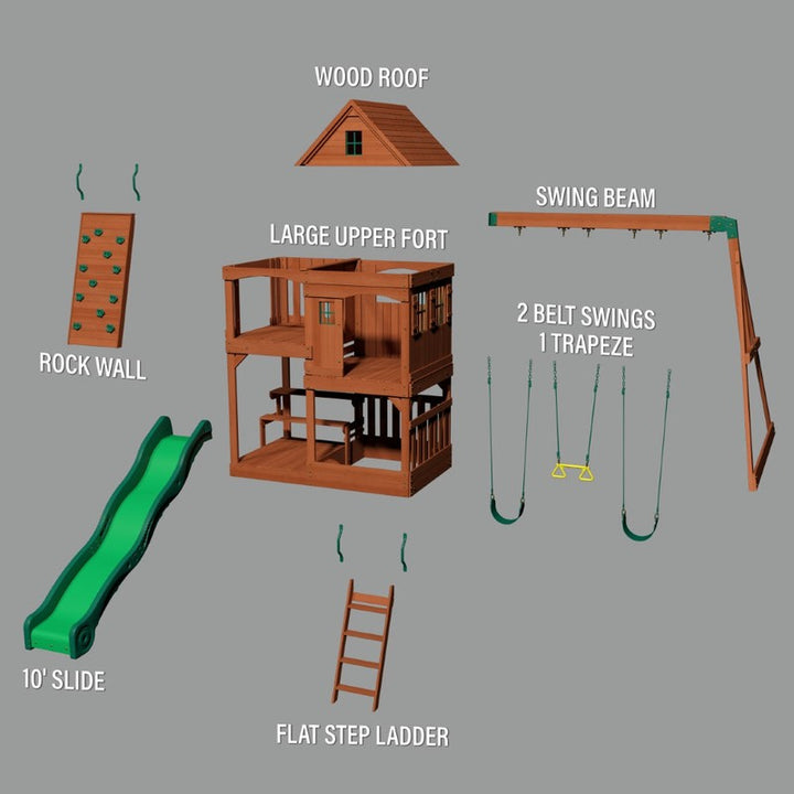 Hill Crest Play Tower (incl. swings) - (COD Not Available)