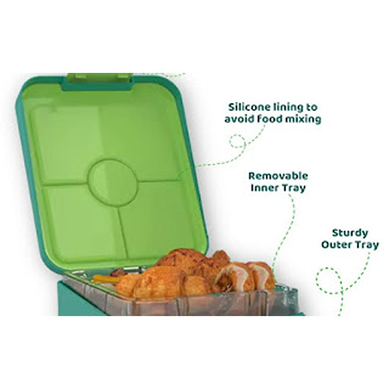 4 Compartment Transfer Proof Lunch Box - 600ml (3-7 Years)