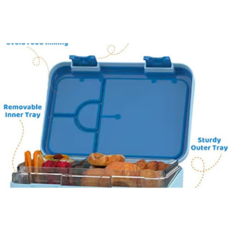 4 Compartment Transfer Proof Lunch Box - 750ml (7-10 Years)