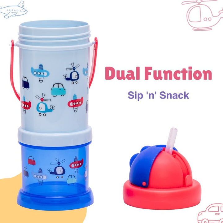 Sip & Snack Bottle with Handle | BPA Free (1-3 Years)