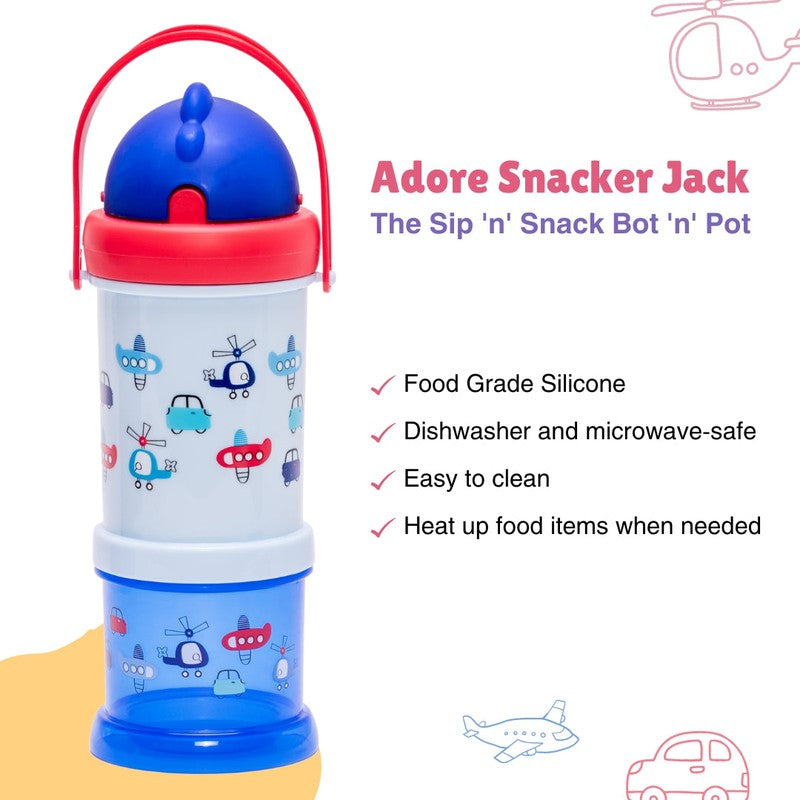 Sip & Snack Bottle with Handle | BPA Free (1-3 Years)