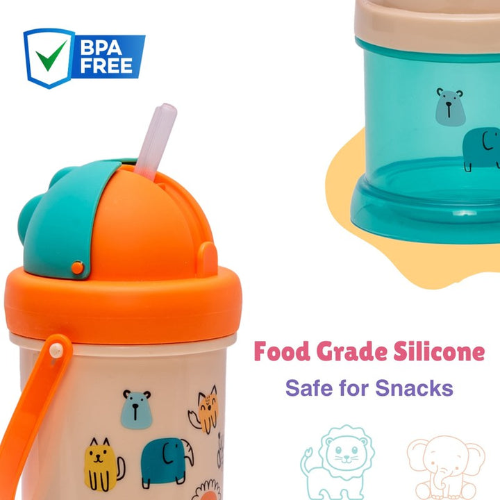 Sip & Snack Bottle with Handle | BPA Free (1-3 Years)