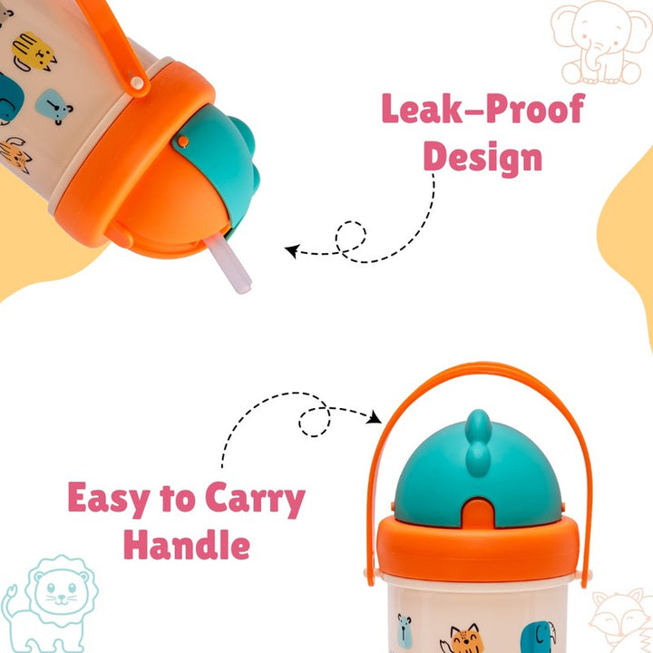 Sip & Snack Bottle with Handle | BPA Free (1-3 Years)