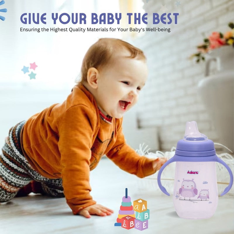 Wide Neck Soft Spout Sipper with Handles - 250ml (1-2 Years)