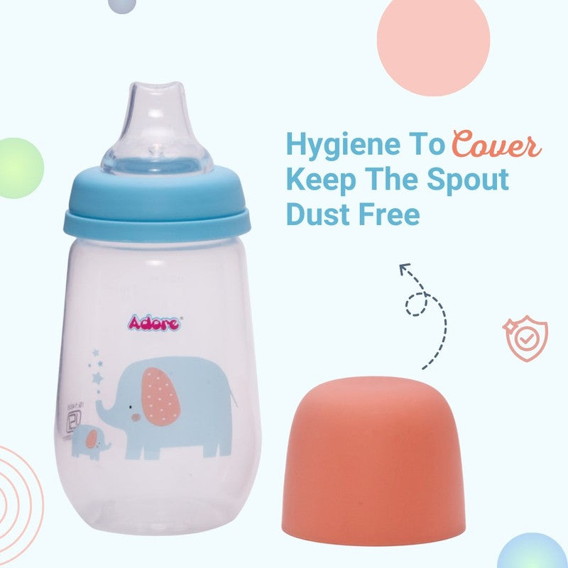 Wide Neck Soft Spout Sipper | Dust Free Cap - 250ml (1-2 Years)