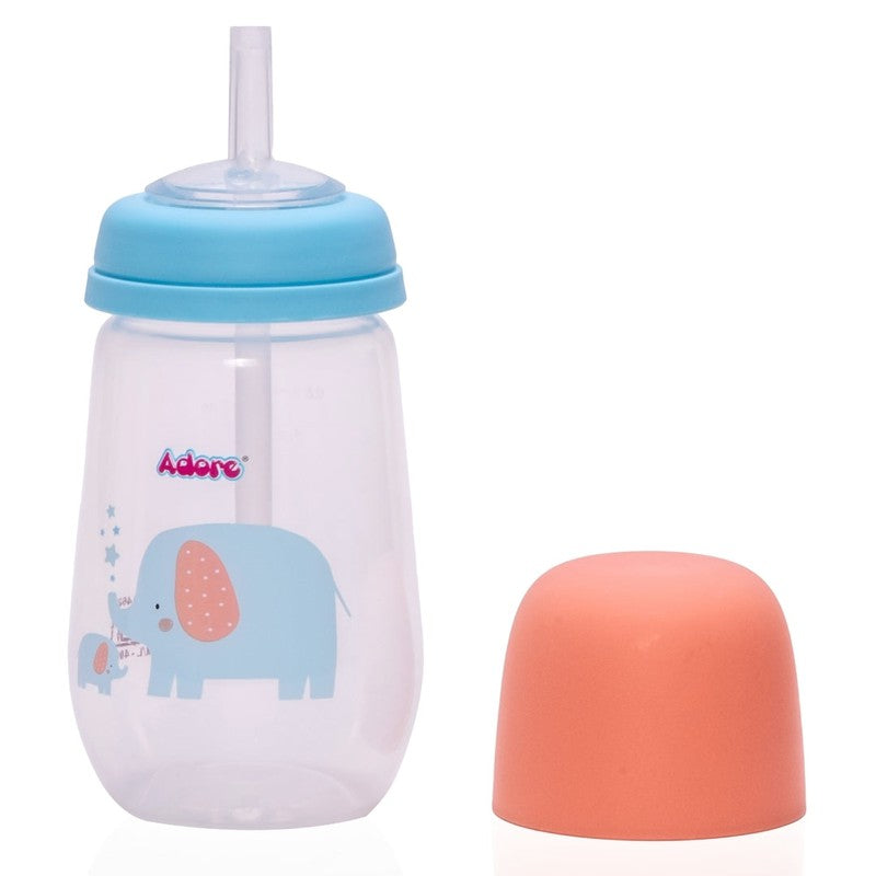 Wide Neck Soft Straw Sipper | Dust Free Cap - 250ml (1-2 Year)