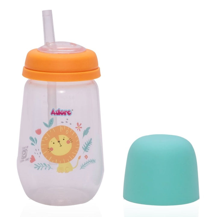 Wide Neck Soft Straw Sipper | Dust Free Cap - 250ml (1-2 Year)