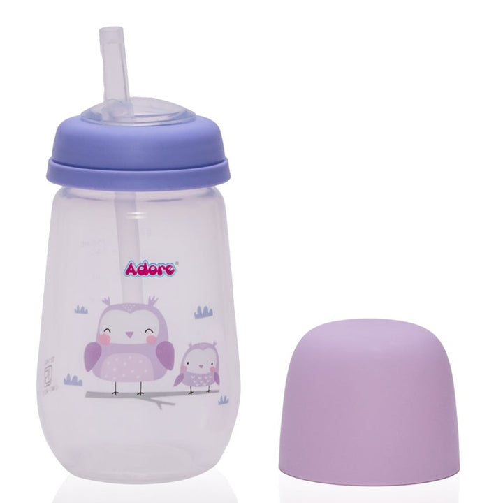 Wide Neck Soft Straw Sipper | Dust Free Cap - 250ml (1-2 Year)