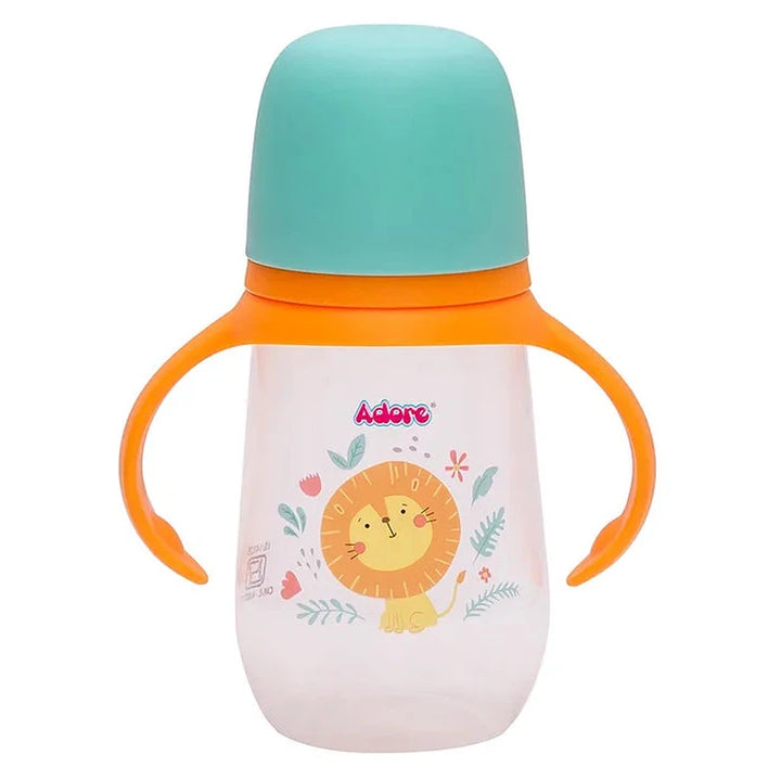 4-in-1 Wide Neck Feeding Bottle & Sipper with Twin Handles - 250ml (1-2 Years)