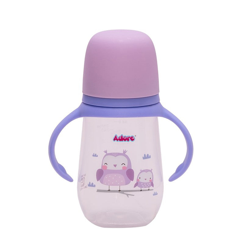 4-in-1 Wide Neck Feeding Bottle & Sipper with Twin Handles - 250ml (1-2 Years)