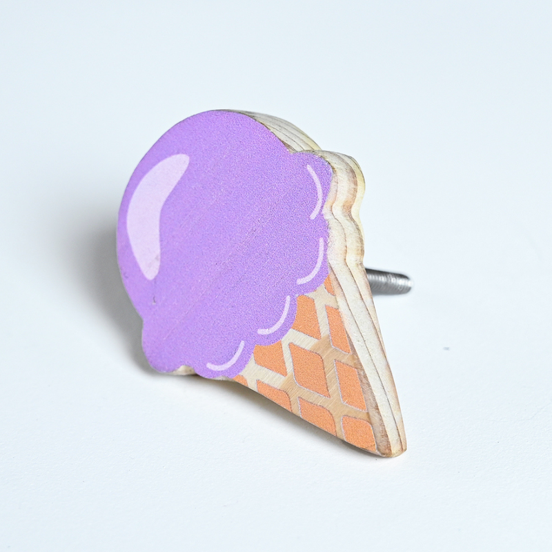 Purple Ice cream Knob