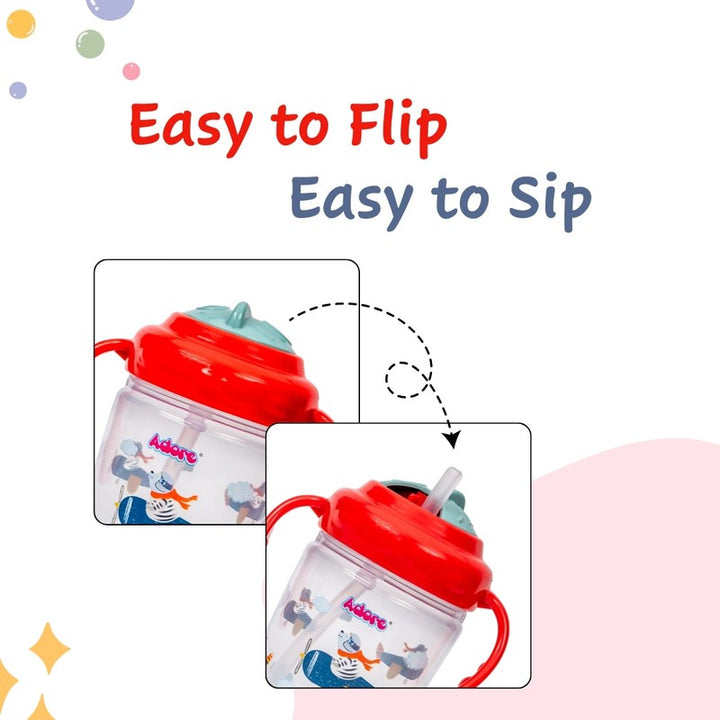 Twist & Sip Straw Sipper with Twin Handles - 250ml (1-2 Years)