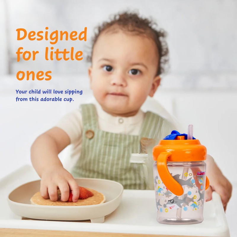 Twist & Sip Straw Sipper with Twin Handles - 250ml (1-2 Years)