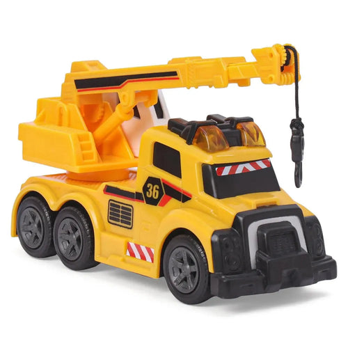 Dickie Toys Mobile Crane Friction Vehicle with Extending Boom Arm, Light & Sound (3-6 Years)