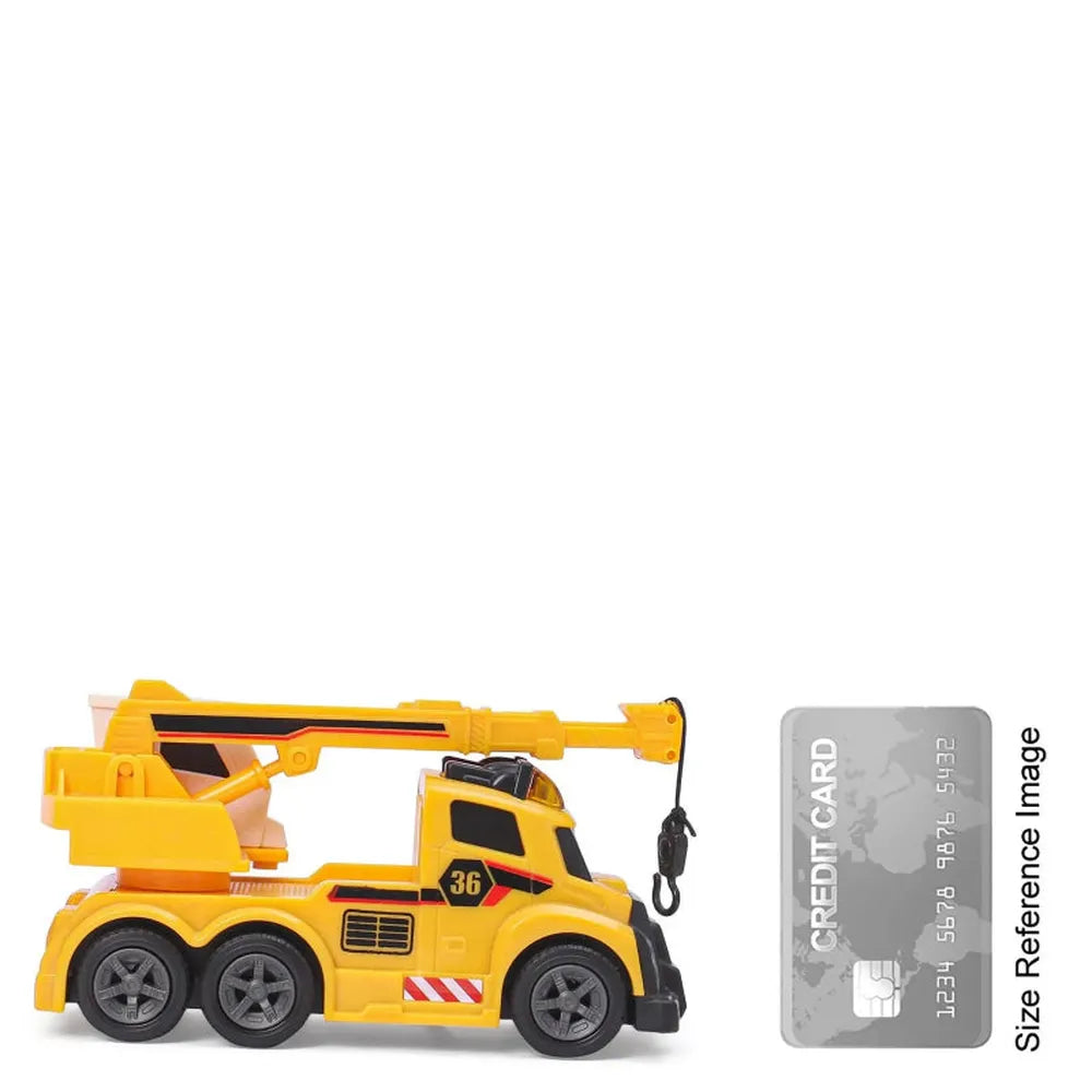Dickie Toys Mobile Crane Friction Vehicle with Extending Boom Arm, Light & Sound (3-6 Years)