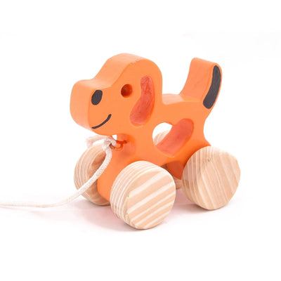 Wooden Pull toy & Push Along Toy - Jimmy Puppy (Dog)