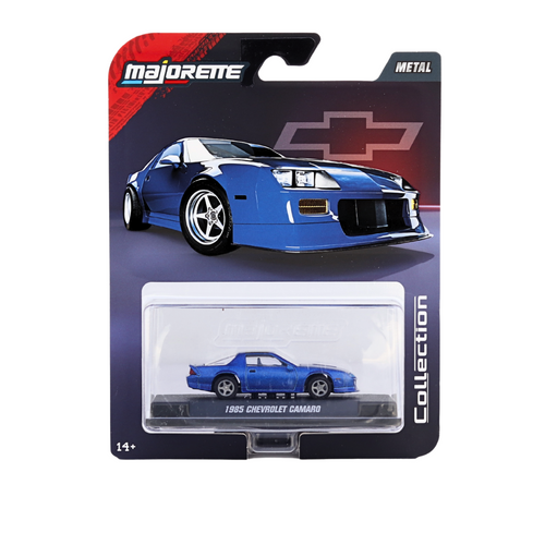 Majorette Original 1985 Chevrolet Camaro Licensed Diecast Car | 1:64 Scale (7 Years till Grown Ups)
