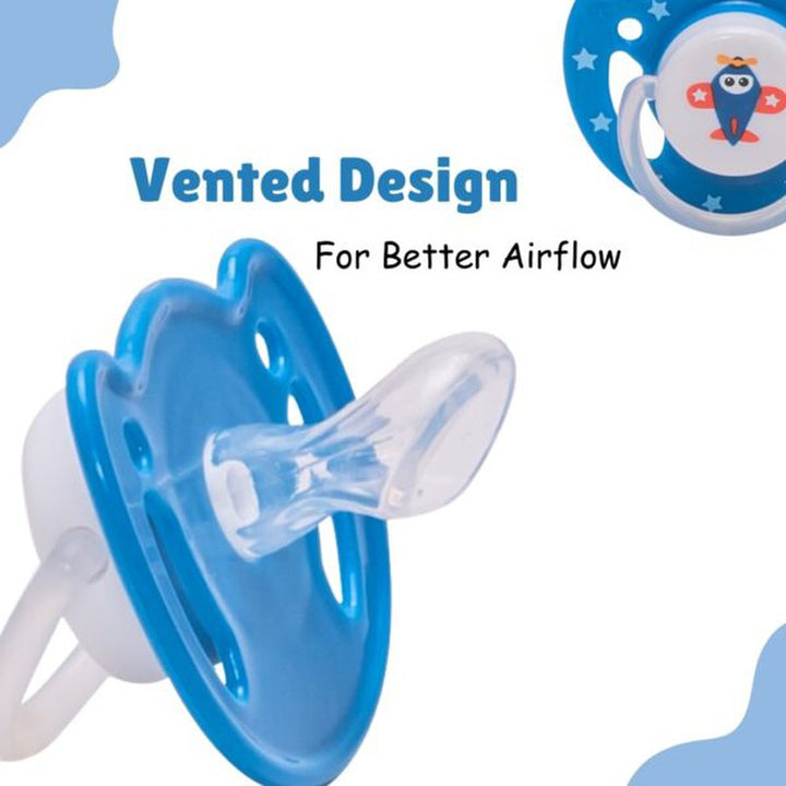 Pack of 2 - Vented Jnr Pacifier with Sterilizer Case | BPA Free (6-12 Months)