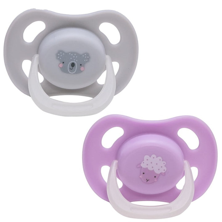 Pack of 2 Glow-in-the-Dark Pacifier with Case (1-6 Months)