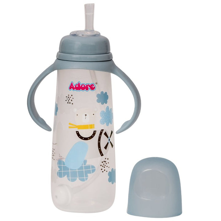 Stylish Baby Straw Sipper with Gravity Ball & Twin Handles - 250ml (1-2 Years)