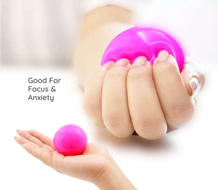 Scoobies Super Sticky Color Changing Ball Multicolor (Pack of 1) | Squishy Sensory Play & Focus Booster